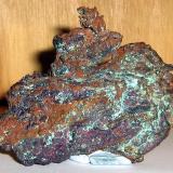 Native Copper with Cuprite. Red Dome Mine, Chillagoe, Herberton District, Queensland, Australia. 10 x 8 x 6 cm. (Author: Samuel)