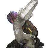 Quartz, Ferberite, Stannite. 4.5X3.3X1.5 cm (Author: José Miguel)