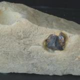 Goethita Pseudomórfica de Pirita con matriz - Sant Julià de Ramis, Gironès, Girona, Catalunya, España
Medidas: 8x4x2,5 cms (Autor: Joan Martinez Bruguera)