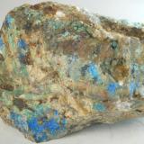 Azurita & Granate - Mines de Can Montsant, Hortsavinyà, Tordera, El Maresme, Barcelona, Catalunya, España
Medidas: 5,7x3,5x3 cms (Autor: Joan Martinez Bruguera)