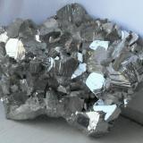 Arsenopyrite. Yaogangxian Mine, Yizhang County, Chenzhou Prefecture, Hunan Province, China. 7 x 6 x 1.5 cm. (Author: Lumaes)