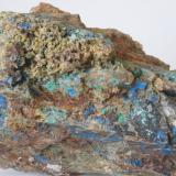 Azurita - Mines de Can Montsant, Hortsavinyà, Tordera, El Maresme, Barcelona, Catalunya, España
Medidas: 7,5x6x6 cms (Autor: Joan Martinez Bruguera)