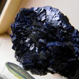 Azurite. Shilu Mine, Yangchun County, Yangjiang, Prefecture, Guangdong Province, China. 6 x 3.5 x 3.5 cm. (Author: Lumaes)