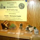 Some other fluorites (Cave-In-Rock, Riemvasmaak and several Namibian localities) plus an invitation to a fluorite special exhibition. (Author: Tobi)