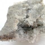 Antimonite needles (5-20 mm) on quartz crystals from Bautenberg mine, Neunkirchen, Siegerland. (Author: Andreas Gerstenberg)