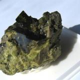 Epidote
Falin Lake, Viù Valley, Italy
Size: 6cm x 4cm x 3,5 cm (Author: Leon56)