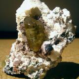 Fluorapatite. 
Cerro de Mercado Mine, Durango, Mexico. 
Specimen size 90 x 60 x 60 mm, crystal lenght 35 mm (Author: Tobi)