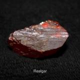 Realgar
Shimen County, Hunan Province, China
(bottom view) (Author: Bruce Sevier)