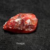 Realgar
Shimen County, Hunan Province, China
(top view) (Author: Bruce Sevier)