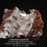 Hemimorphite:
"Mina Ojuela", Mapimí, Durango, Mexico (Author: Bruce Sevier)