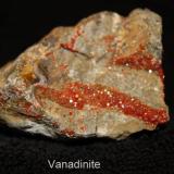 Vanadinite: 
Gila County, Arizona (Author: Bruce Sevier)