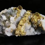 Oro Nativo s/Cuarzo.
Rosia Montana (ex-Verespatak), Alba, Transylvania, Rumanía.
7,1x3x1,5 cm.
Col. y foto Nacho Gaspar. (Autor: Nacho)