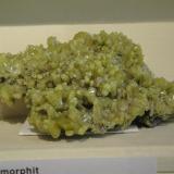 PiromorfitaEl Horcajo Mines, El Horcajo, Almodóvar del Campo, Comarca Campo de Calatrava, Ciudad Real, Castilla-La Mancha, Spain15 x 6 cm. (Autor: javier ruiz martin)
