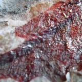 CinabrioMina El Entredicho, Almadenejos, Comarca Valle de Alcudia, Ciudad Real, Castilla-La Mancha, España10 x 4 cm. (Autor: javier ruiz martin)