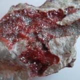 CinabrioMina El Entredicho, Almadenejos, Comarca Valle de Alcudia, Ciudad Real, Castilla-La Mancha, España6 x 4 cm. (Autor: javier ruiz martin)
