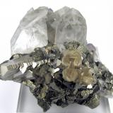 Stannite, arsenopyrite, quartz, fluorite, mica
Yaogangxian Mine, Yizhang Co., C
80 mm x 70 mm (Author: Carles Millan)