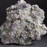 Fluorite on Quartz with Minor Galena,  Burtree Pasture Mine, Cowshill, Weardale. 6 x 5 x 1 cm. (Author: nurbo)