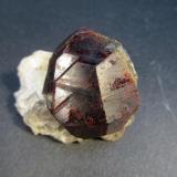 Almandine Garnet
Russell, Hampden Co., Massachusetts, USA
Crystal size: 4x3 cm. (Author: vic rzonca)