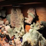 Mostly prehnite and friends.
All Westfield, Massachusetts, USA
Field of view  12"x12&rsquo;x24". (Author: vic rzonca)