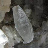 Calcite on Harmotome
Strontian Mine, Strontian, Argyll, Scotland.
Calcite measures 10 mm. (Author: nurbo)