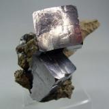 Galena. Sweetwater Mine. 7x7 cm. Cubo de 2´7 cm (Autor: geoalfon)