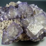 Fluorita. Elmwood Mine, Usa. 12x9 cm. Cristal de 2´5 cm (Autor: geoalfon)