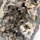 Cerusita y Galena - Mina Mineralogia - El Molar - El Priorat - Tarragona - Catalunya - España - 7,7 x 6,4 x 4,4 ( Detalle ) (Autor: Martí Rafel)