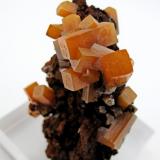 Wulfenite, mimetite
San Juan Poniente, Ojuela Mine, Mapimí, Mun. de Mapimí, Durango, Mexico
58 mm x 45 mm (Author: Carles Millan)