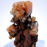 Wulfenite, mimetite
San Juan Poniente, Ojuela Mine, Mapimí, Mun. de Mapimí, Durango, Mexico
58 mm x 45 mm (Author: Carles Millan)