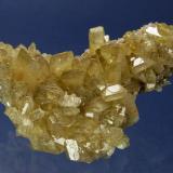 Barite
Dee Mine, On Main Decline, Bootstrap District, Elko County, Nevada, USA
110 x 79 x 60 mm
Honey-colored, chisel-shaped Barites to 20 mm completely cover this specimen. The Barites range from transparent and lustrous to slightly frosted. (Author: GneissWare)