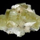 Apophyllite with Stilbite and Laumontite
Locality: Nasik, India
7.1 x 5.2 x 4.2 cm (small cabinet) (Author: Leon56)