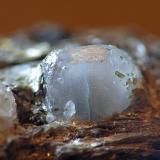 Fluorapatito<br />Cantera Cillarga, Linar da Raina, Ponteareas, Comarca El Condado, Pontevedra, Galicia / Galiza, España<br />4mm x 2,5mm x 2,5mm<br /> (Autor: Javier MC)