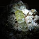 Fluorapatito verde
Tizi-n-Inazane, Imilchil, Er Rachidia, Meknes -Tafilalt, Marruecos
Tamaño de la muestra : 8 x 8 cm. 
Tamaño del cristal de 2,9 cm (Autor: Toni Iborra)