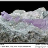 Quartz Amethyst
Capurru Quarry, Osilo, Sassari, Sardinia, Italy
fov 25 mm (Author: ploum)