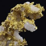 Gold
Brusson Mine, Brusson, Ayas Valley, Aosta Valley, Italy
9.5 mm close up of Gold on Quartz (Author: Matteo_Chinellato)