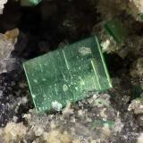 Zeunerite
Montoso Quarries, Ortieul, Bagnolo Piemonte, Cuneo Province, Piedmont, Italy
1.05 mm tabular green Zeunerite crystal (Author: Matteo_Chinellato)