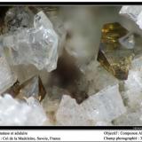 Anatase and adularia
Col de la Madeleine, Savoie, France
fov 3.5 mm (Author: ploum)