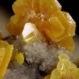Wulfenite
Gorno, Riso Valley, Seriana Valley, Bergamo Province, Lombardy, Italy
3.23 mm orange Wulfenite crystal (Author: Matteo_Chinellato)