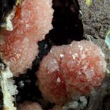 Phillipsite
Fittà, Soave, Verona Province, Veneto, Italy
Pink-red Phillipsite balls in a cavity of 11 mm (Author: Matteo_Chinellato)