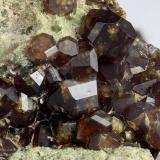 Vesuvianite
Pitigliano, Grosseto Province, Tuscany, Italy
25.02 mm group of brown Vesuvianite crystals (Author: Matteo_Chinellato)