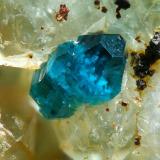 Spangolite, Bingham, USA  1 mm (Author: Rewitzer Christian)