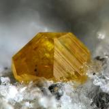 Wulfenite, Albuñuelas, Granada, Spain  2 mm (Author: Rewitzer Christian)