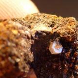 Piromorfita, GoethitaEl Horcajo Mines, El Horcajo, Almodóvar del Campo, Comarca Campo de Calatrava, Ciudad Real, Castilla-La Mancha, SpainTamaño milimétrico, fotos en formato macro (Autor: javier ruiz martin)