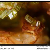 Mimetite
Mas Dieu, Mercoirol, Gard, France
fov 3 mm (Author: ploum)