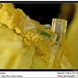 Mimetite
Mas Dieu, Mercoirol, Gard, France
fov 3 mm (Author: ploum)