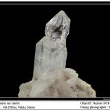 Quartz and calcite
Val d’Illiez, Valais, Switzerland
30 mm (Author: ploum)