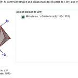 Estos cristales de bixbyíta son exactamente los representados en el esquema 3D de la página de este mineral en Mindat que aquí reproduzco. (Autor: Antonio Alcaide)