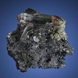 Quartz with Hematite and Pyrite
Soudan Mine, Soudan, Vermilion Range, St. Louis Co., Minnesota, USA
6.5 wide
From Don & Gloria Olson
Photo: Jeff Scovil (Author: Jordi Fabre)