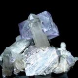 Fluorite, quartz, arsenopyrite
Yaogangxian Mine, Yizhang, Chenzhou, Hunan, China
54 mm x 47 mm (Author: Carles Millan)