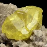 Sulphur
Cianciana, Agrigento Province, Sicily, Italy
17.49 mm Sulphur crystal (Author: Matteo_Chinellato)